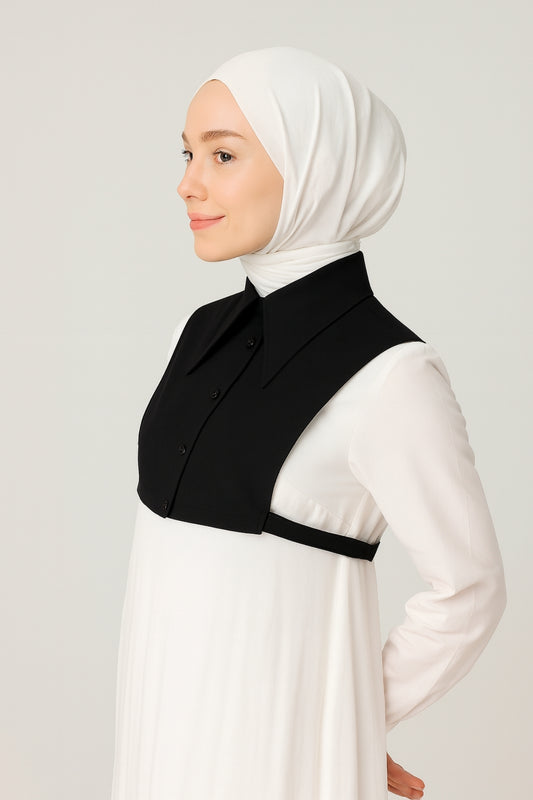 Sivri gömlek yaka - Siyah | Outlet