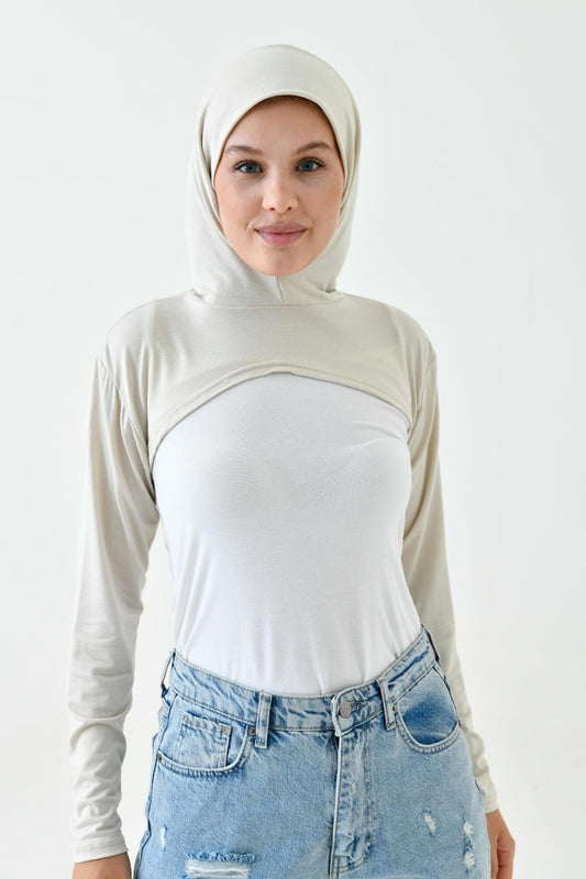 Boneli Boyunluklu Kolluk - Bej