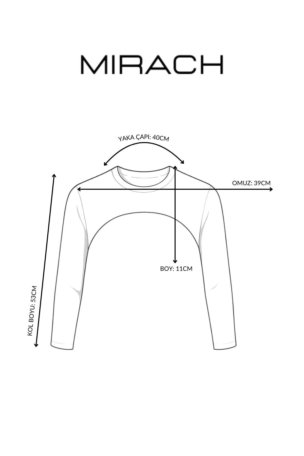 Sıfır Yaka Boyunluklu Kolluk - Bej