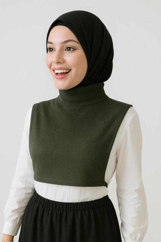 Tam Balıkçı Full Kapalı Fitilli Boyunluk - Haki