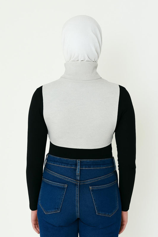 Tam Balıkçı Full Kapalı Fitilli Boyunluk - Krem