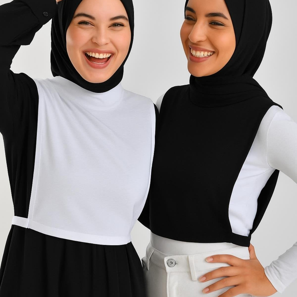 Tesettür kolluk modelleri arasında penye kumaş rahat uzun kolluk tasarımı