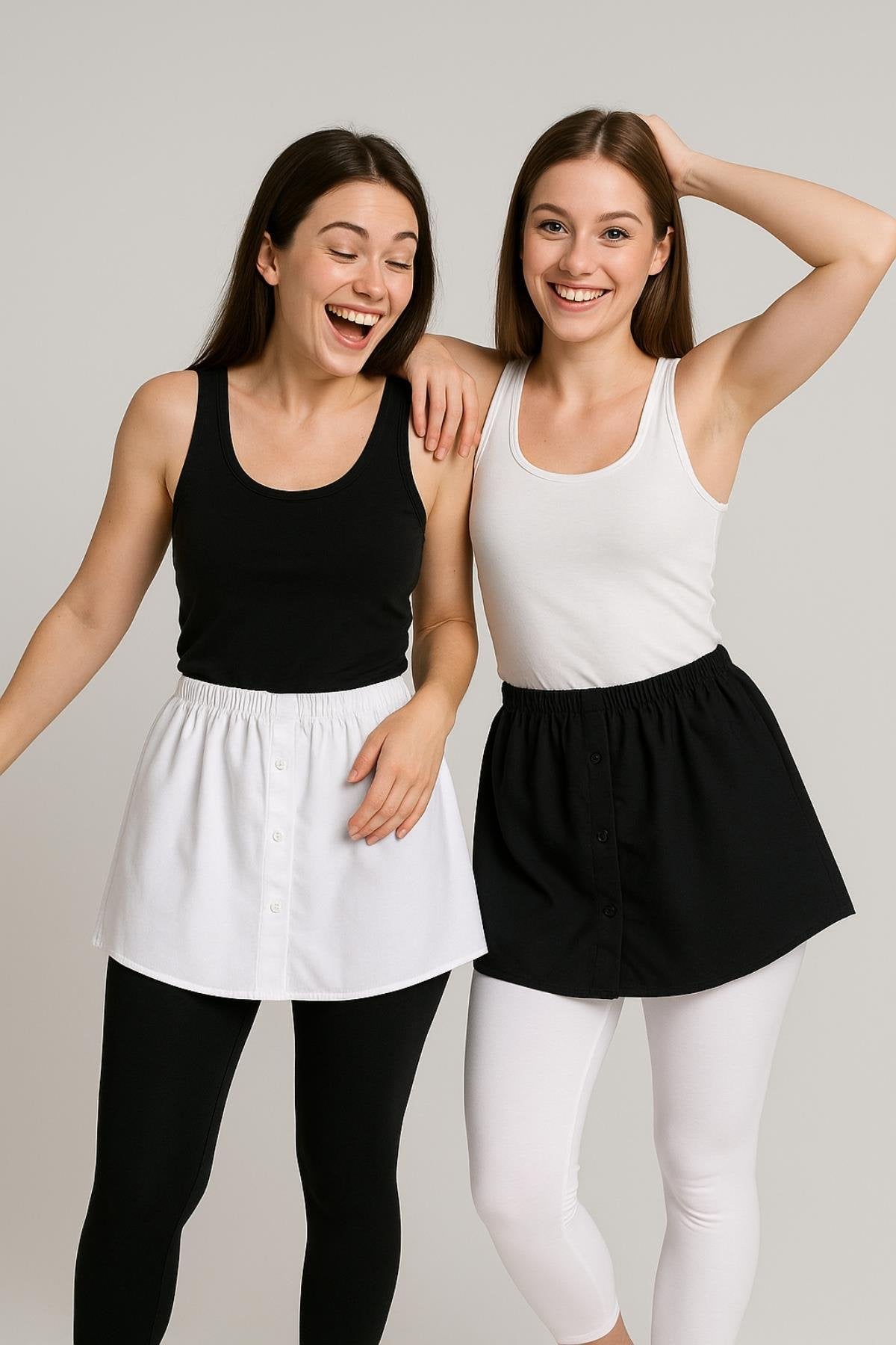 Etek gömlek tesettür takım ile minimal ve modern görünüm