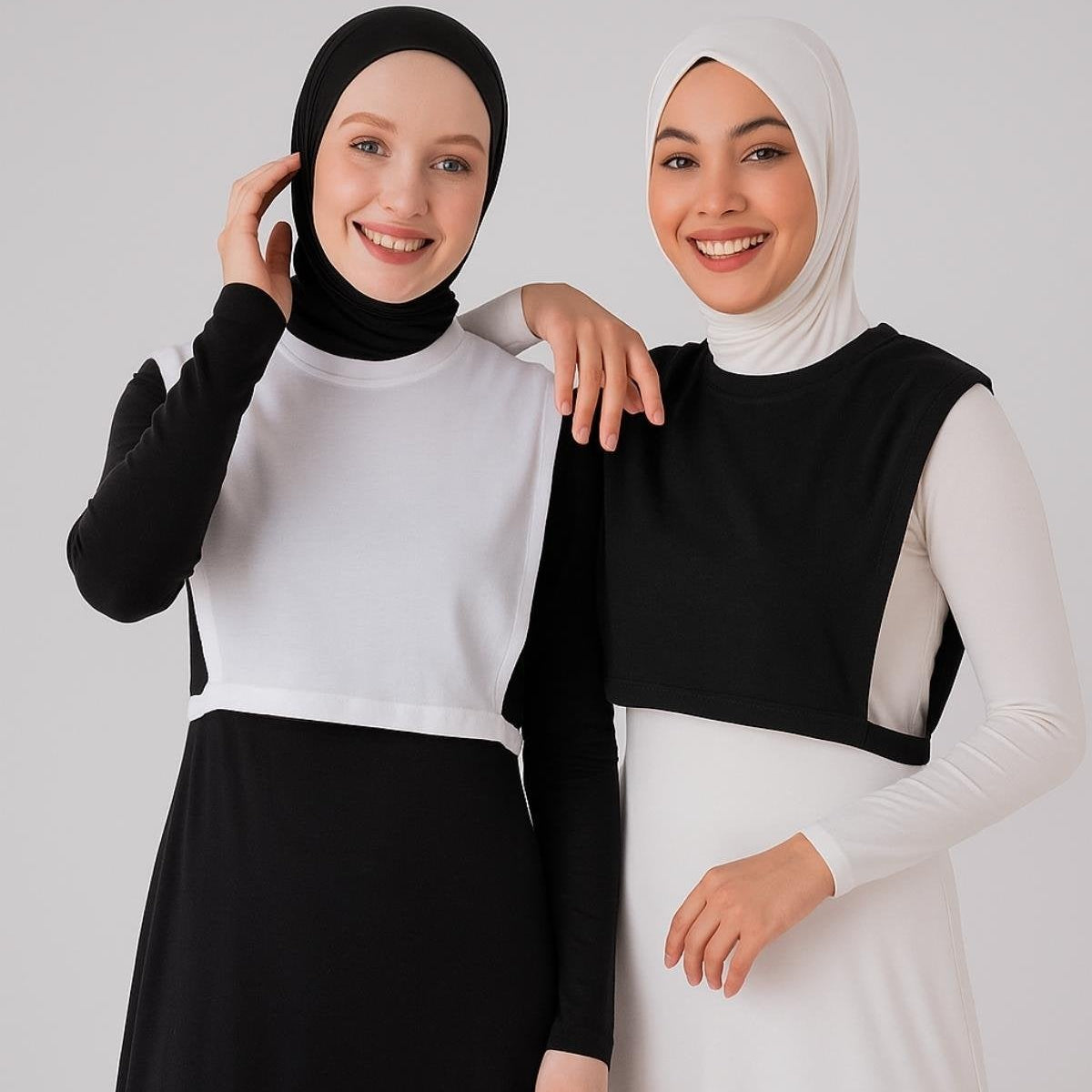 Kadın tesettür kolluk modelleri ile tamamlanan minimalist stil