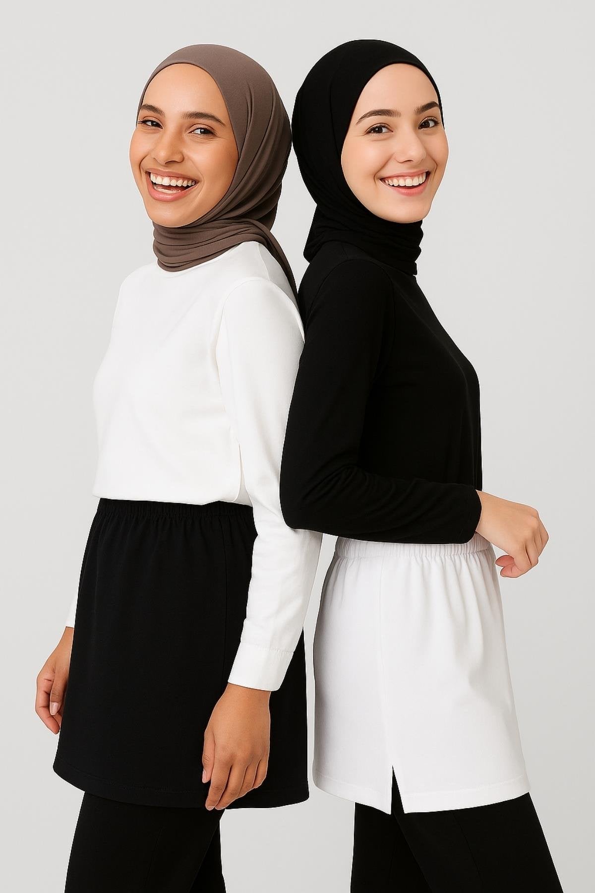 Tesettür etek üstü gömlek modelleri minimal ve şık tasarım