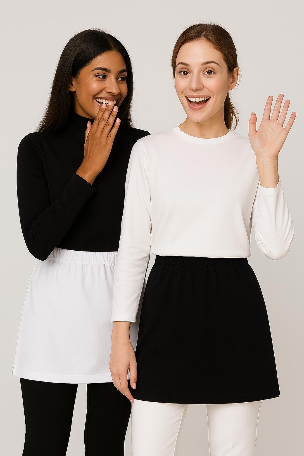 Gömlek etek kombin tesettür kadın giyim modern stil