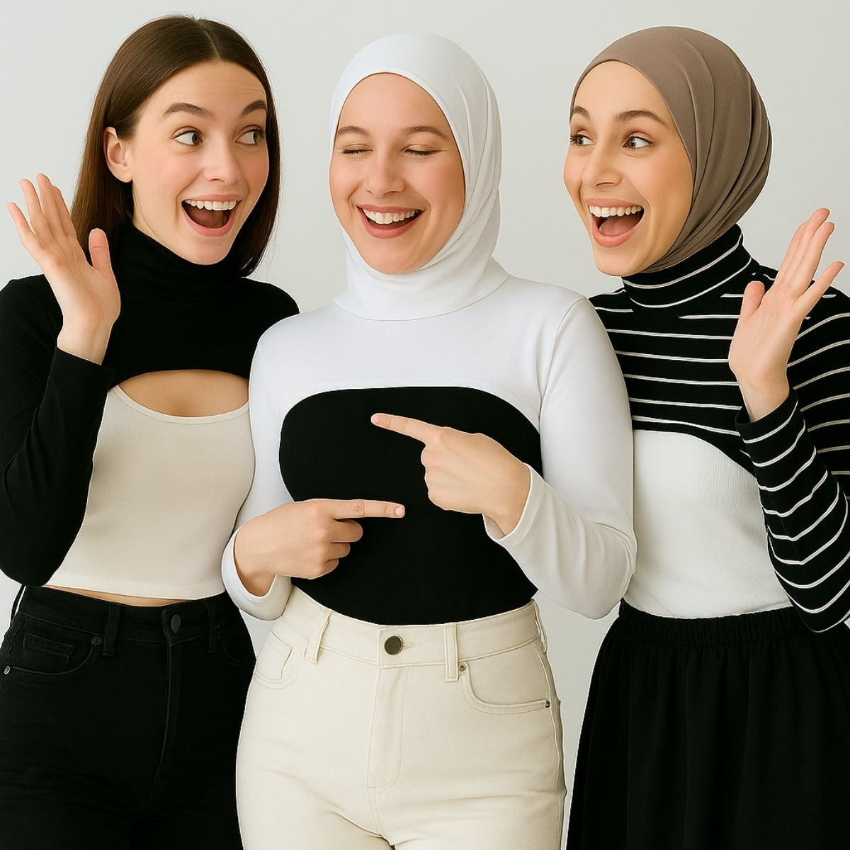 Tesettür boyunluk kolluk modelleri ile şık ve pratik kullanım, penye kolluk detaylı görünüm