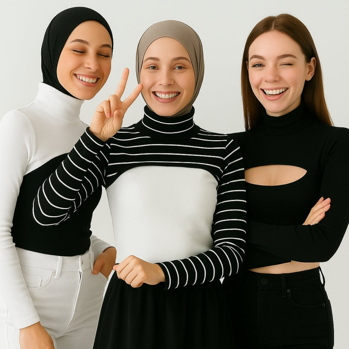 Boyunluklu kolluk ve tesettür boyunluk modelleri ile sade ve zarif kombin önerisi