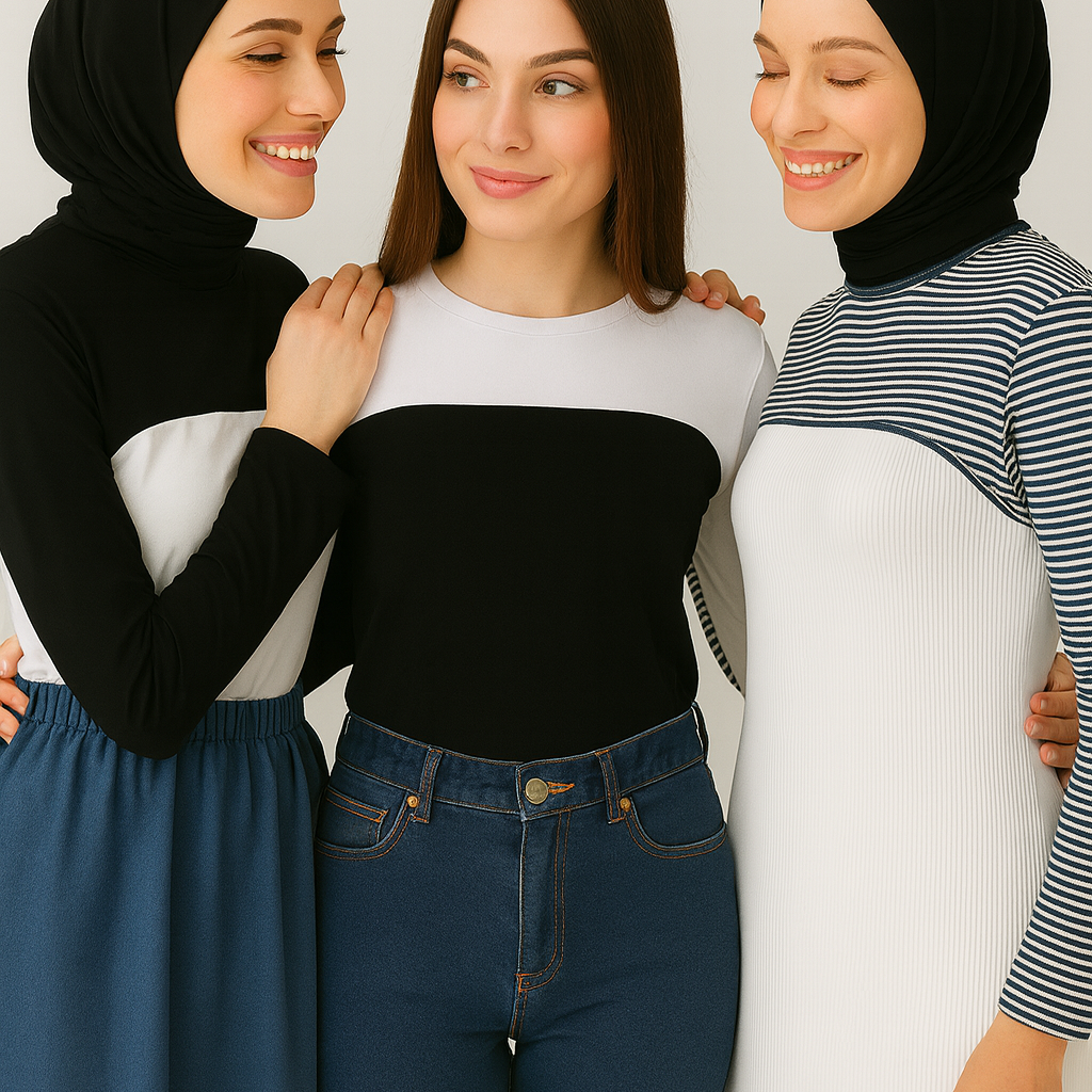 Boyunluk tesettür ve kolluk tesettür ürünleriyle şık kombin, kadınlar için tesettür kolluk modelleri