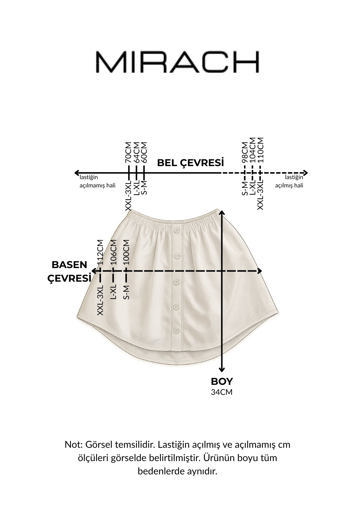 4’lü Paket Gömlek Yaka ve Gömlek Etek Seti