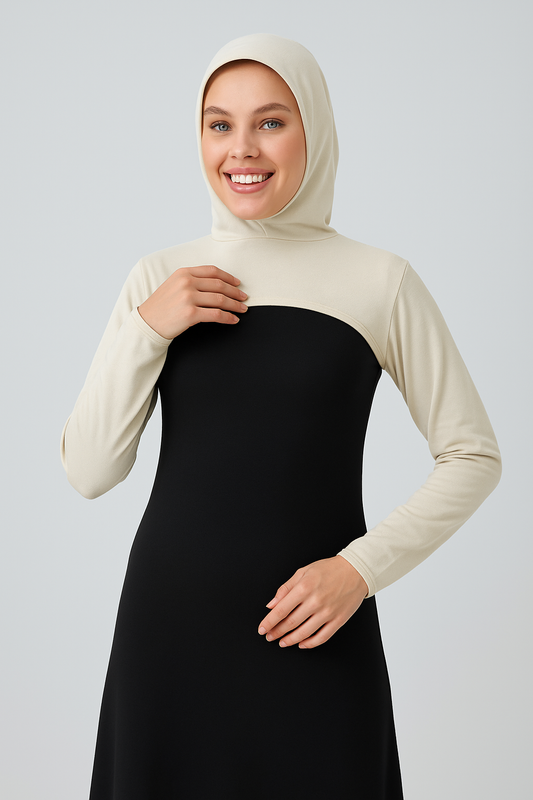 Boneli Boyunluklu Kolluk - Bej