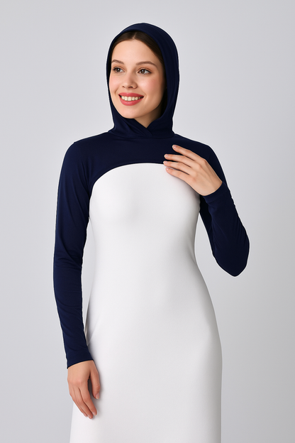 Boneli Boyunluklu Kolluk - Lacivert