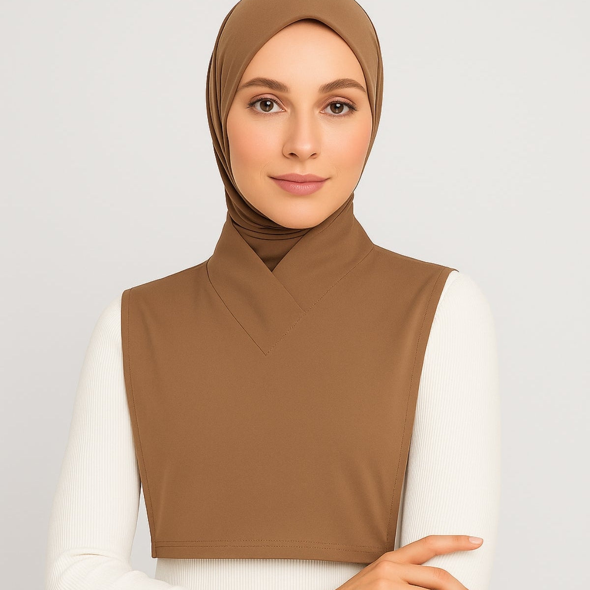 Tesettür boyunluk kolluk modeli, günlük kullanım için pratik ve estetik kombin tamamlayıcı