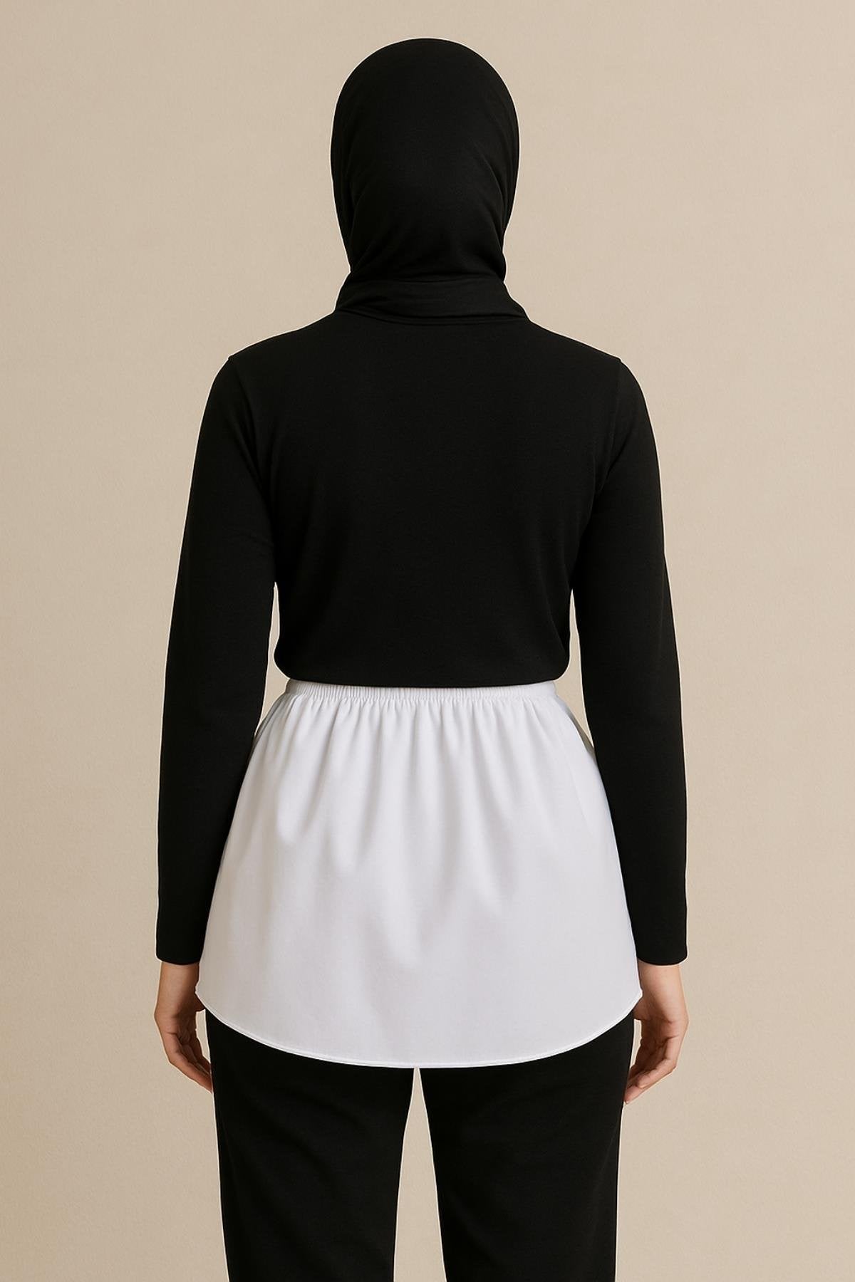 Tesettür etek gömlek modelleri rahat ve şık kombin önerisi