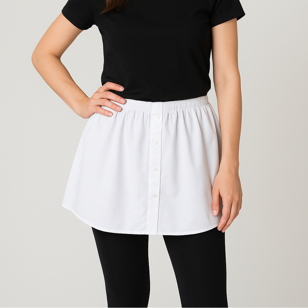 Etek gömlek tesettür takım görünümü sağlayan pratik kombin parçası