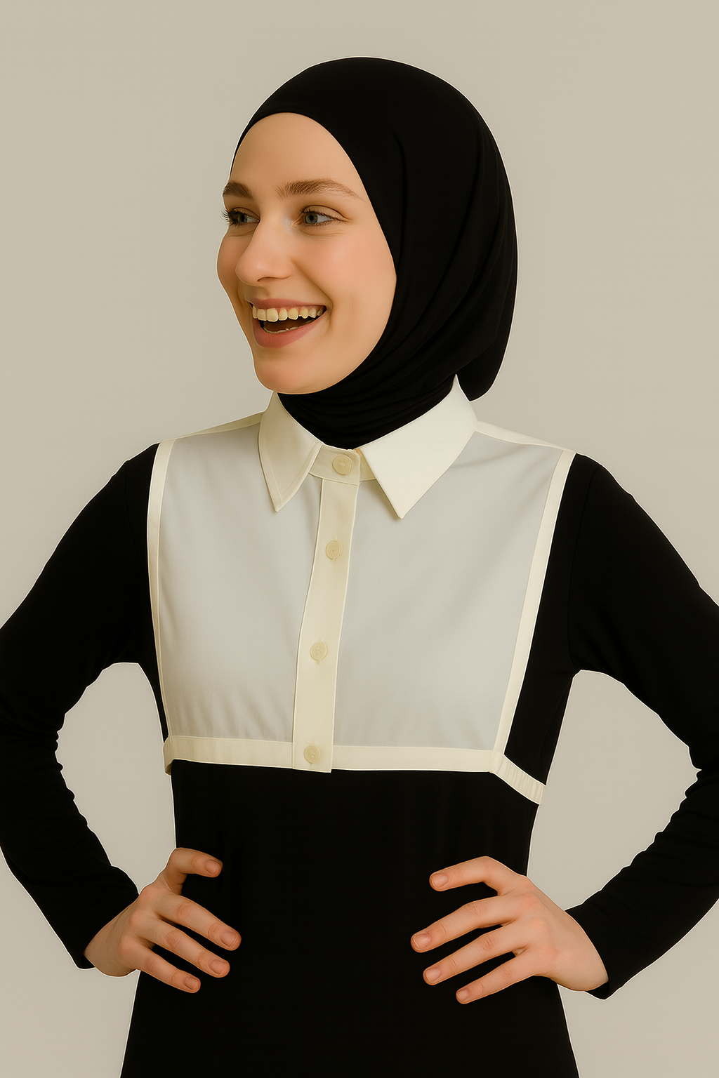 Gömlek Yakası - Krem