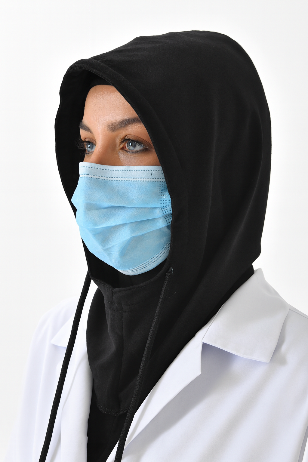 boyunluk ve kolluk birlikte kullanılan pratik tesettür ürün