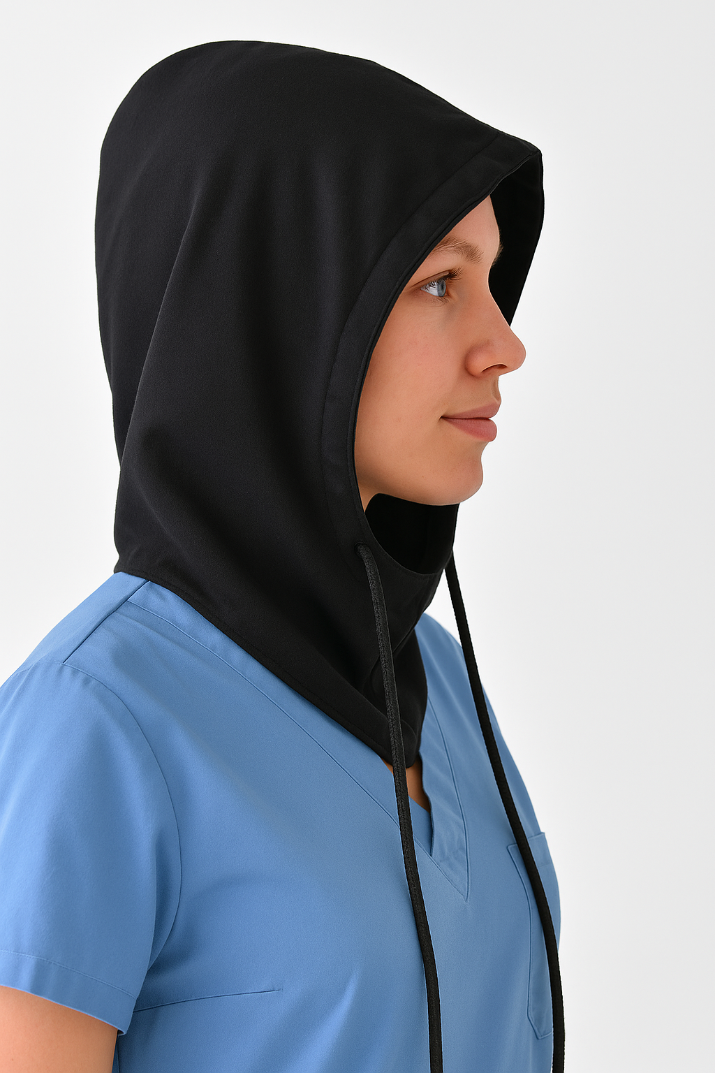 tesettür boyunluk kolluk kombin siyah minimalist stil