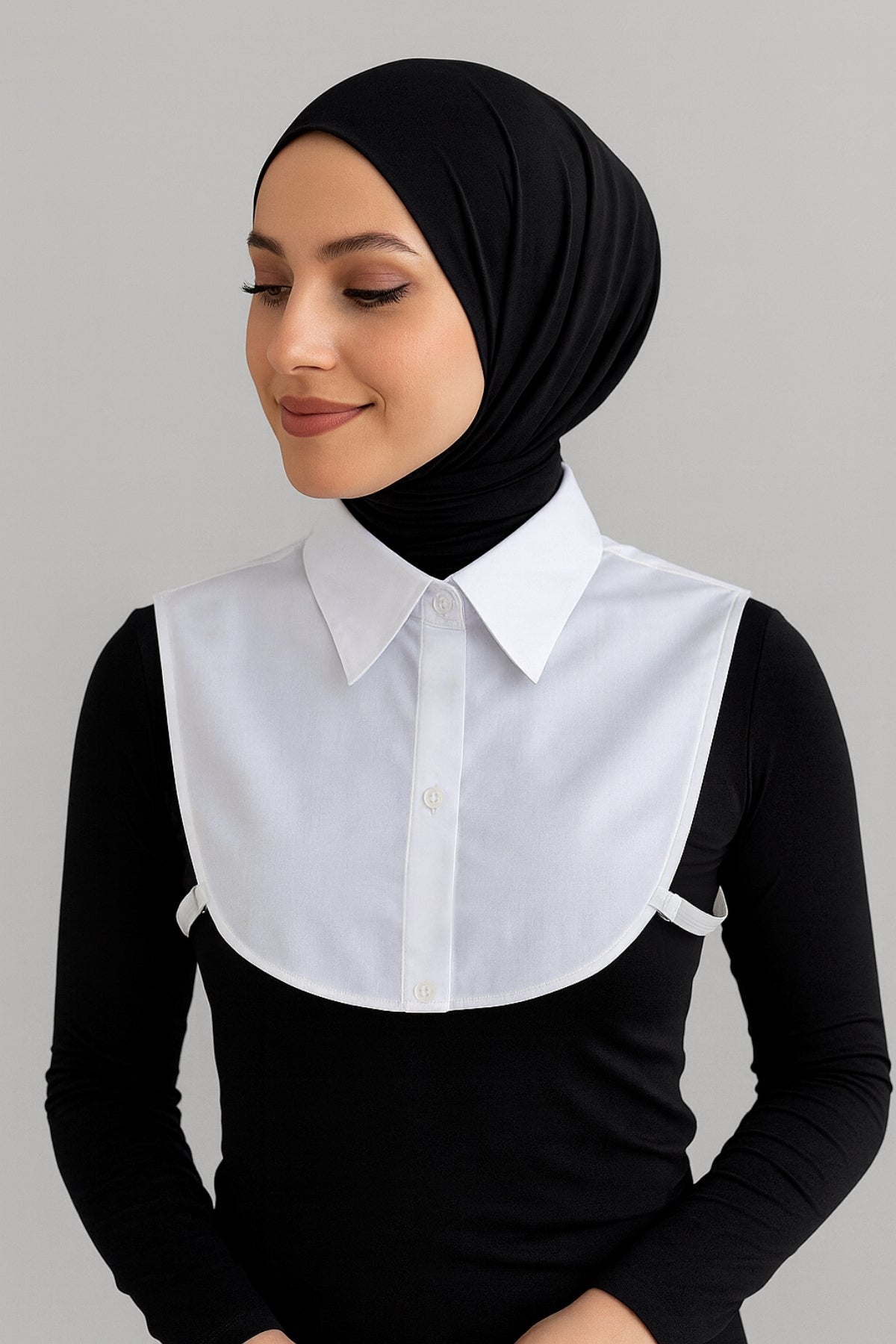 Mini Klasik Gömlek Yakası - Beyaz