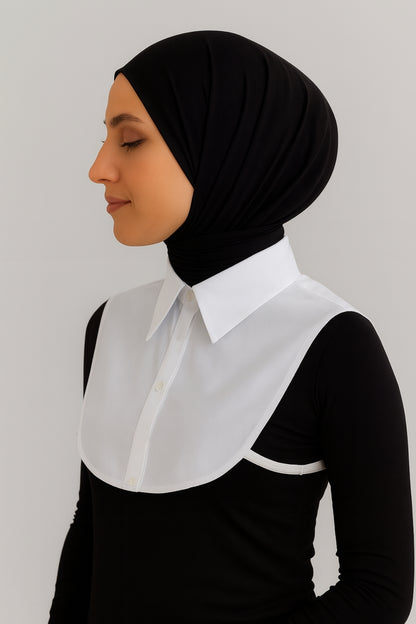 Mini Klasik Gömlek Yakası - Beyaz