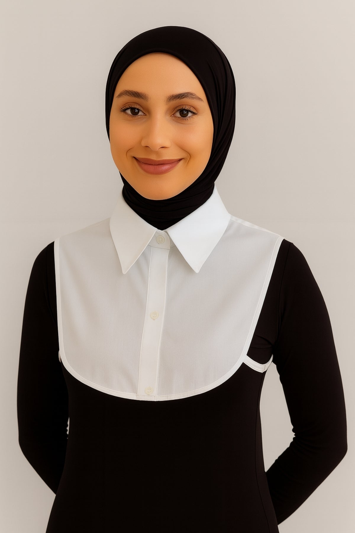 Mini Klasik Gömlek Yakası - Beyaz