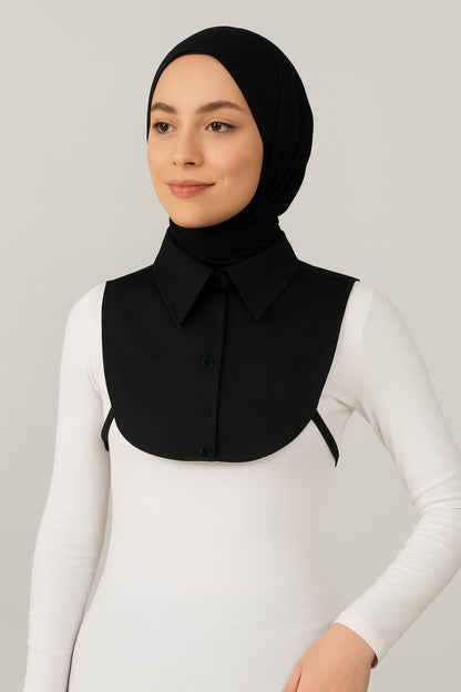 Mini Klasik Gömlek Yakası - Siyah