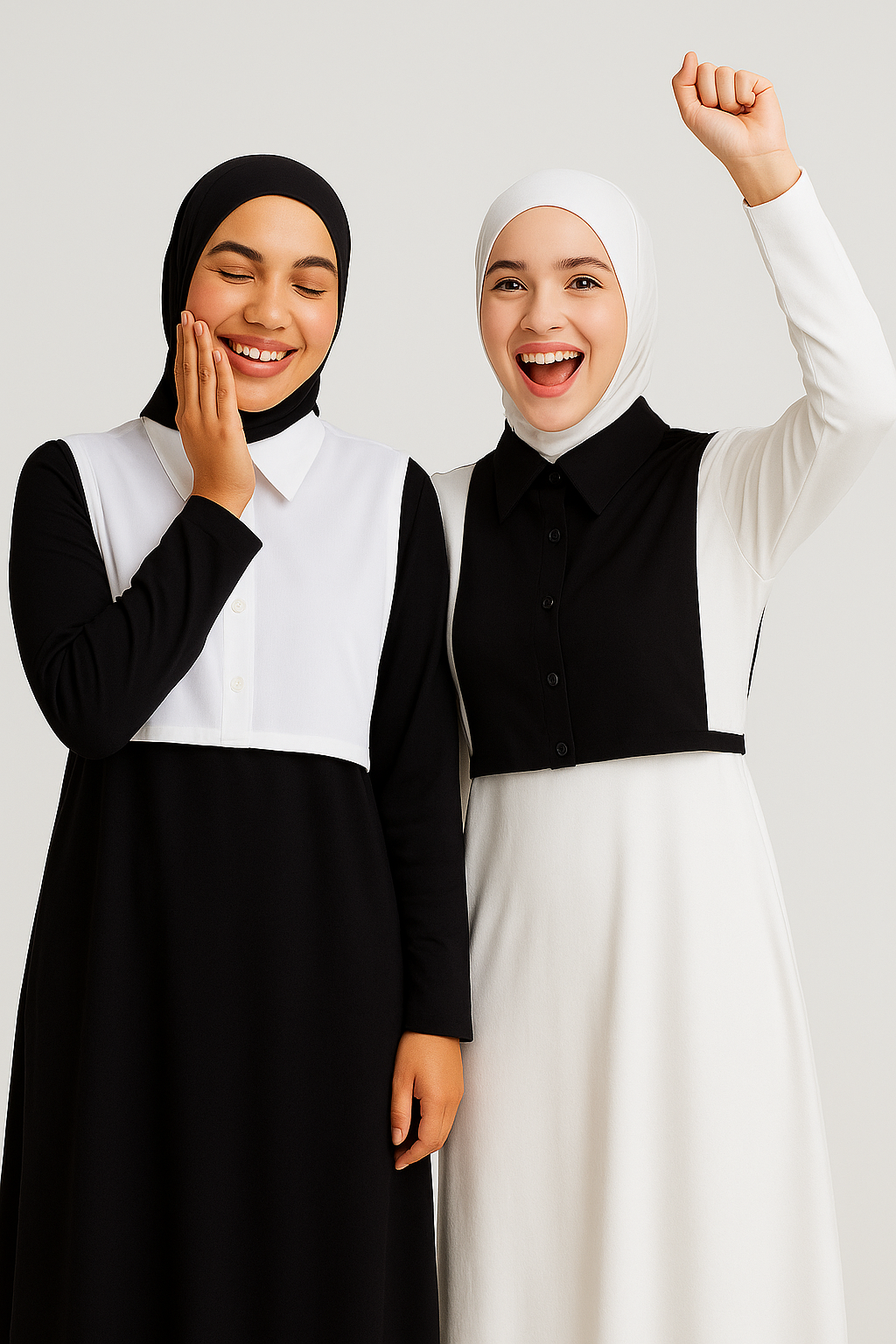 4’lü Paket Gömlek Yaka ve Gömlek Etek Seti