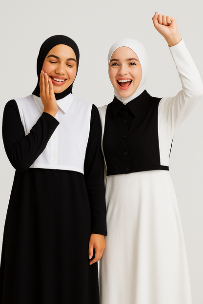 4’lü Paket Gömlek Yaka ve Gömlek Etek Seti