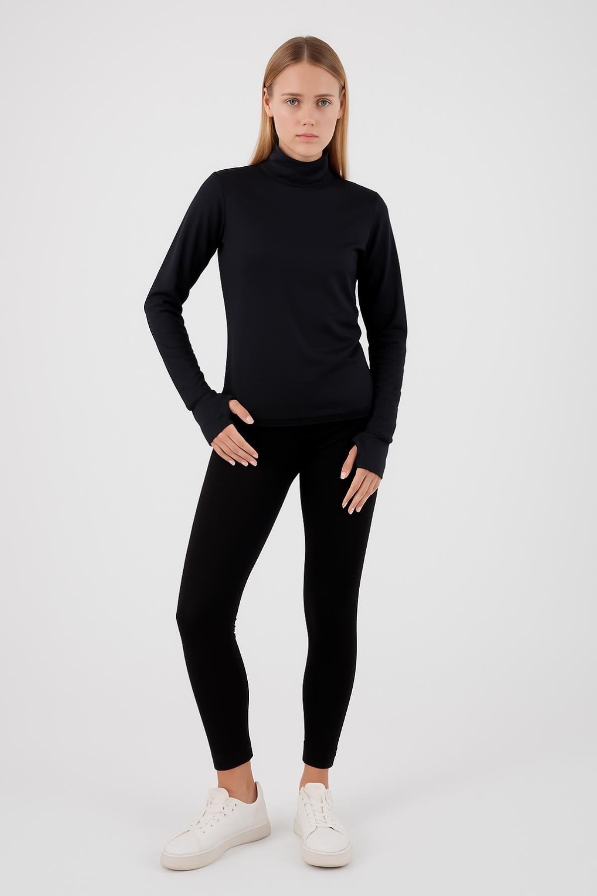 Kadın bluz tesettür sade siyah bluz modeli