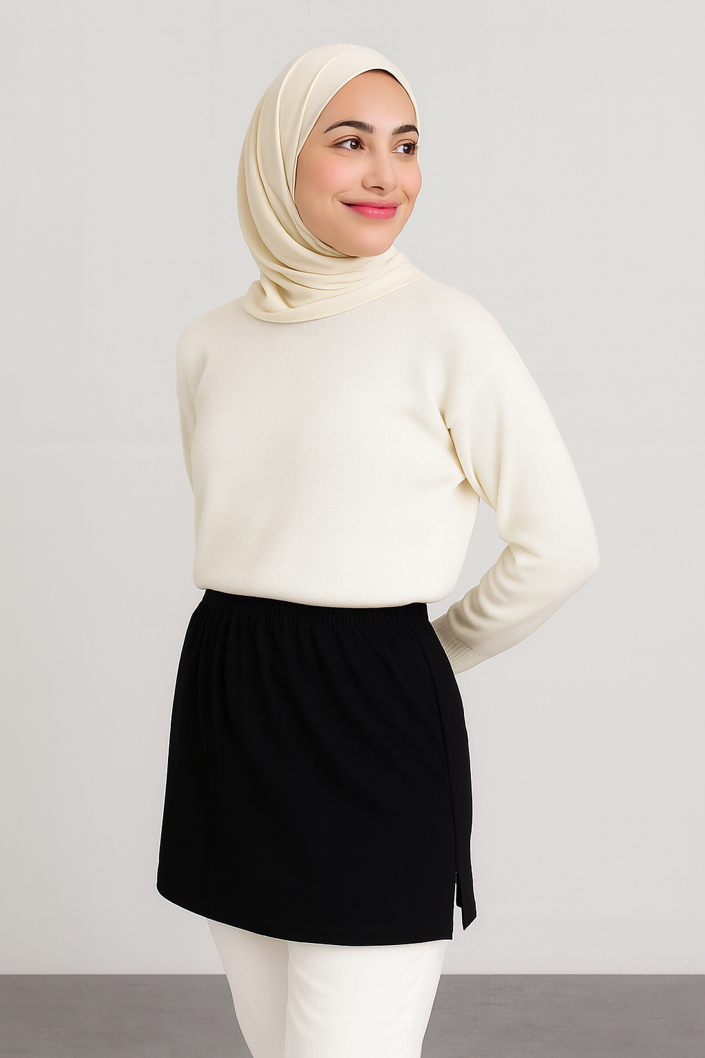 Etek gömlek tesettür takım günlük kombin önerisi