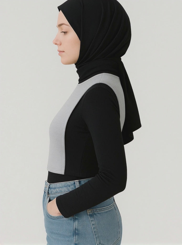 Penye tesettür boyunluk kolluk seti günlük kullanım için şık tasarım