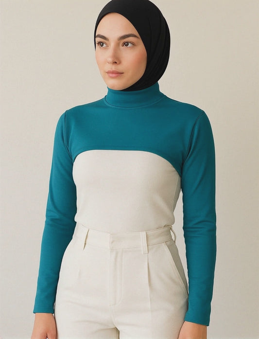 Dik Yaka Boyunluklu Kolluk - Kraliyet Mavisi