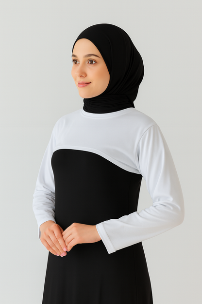 Sıfır Yaka Boyunluklu Kolluk - Beyaz