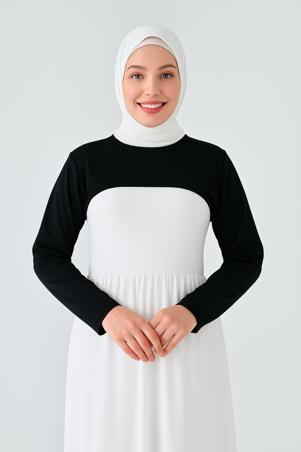 Sıfır Yaka Boyunluklu Kolluk - Siyah