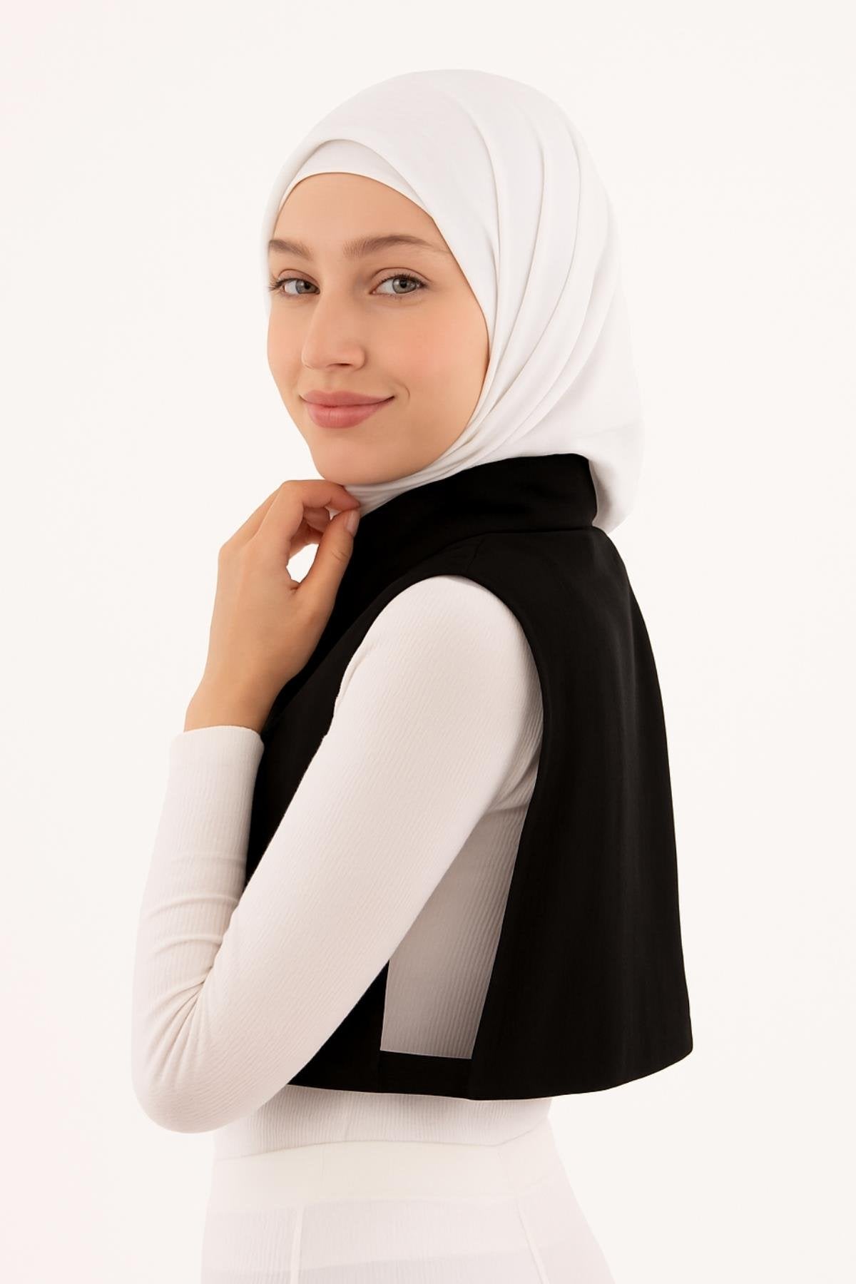 Tam Balıkçı Full Kapalı Fitilli Boyunluk - Siyah