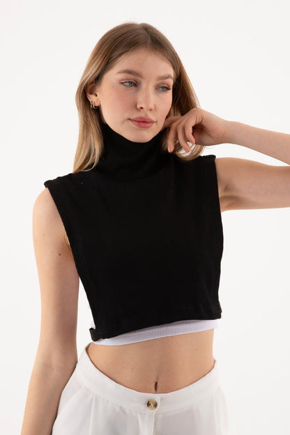 Tam Balıkçı Full Kapalı Fitilli Boyunluk - Siyah