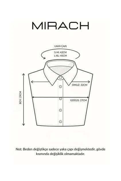 Siyah Taşlı Klasik Sivri Gömlek Yaka Aparatı - Takma Yaka