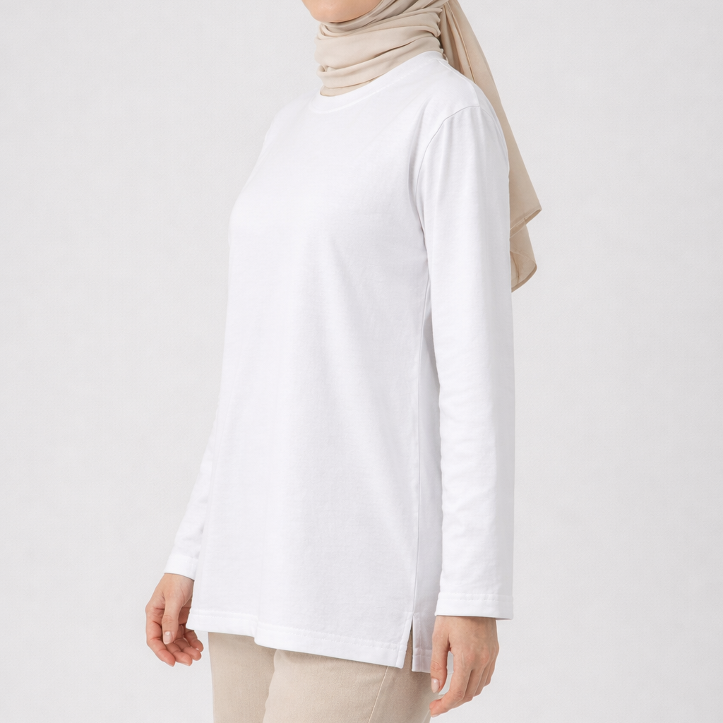 kadın tesettür uzun tunik günlük kombin için ideal