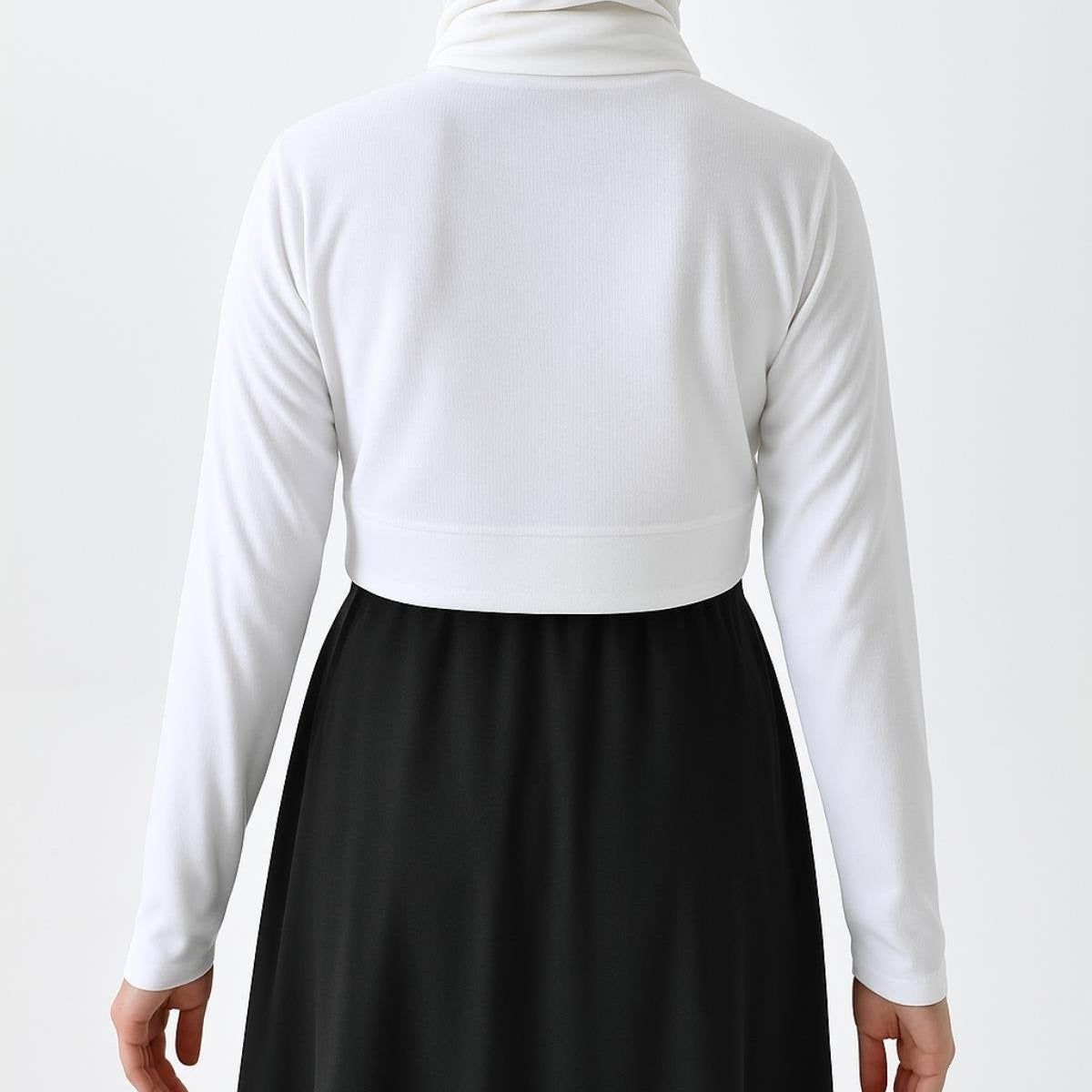 beyaz bluz tesettür kombin günlük şık kadın giyim