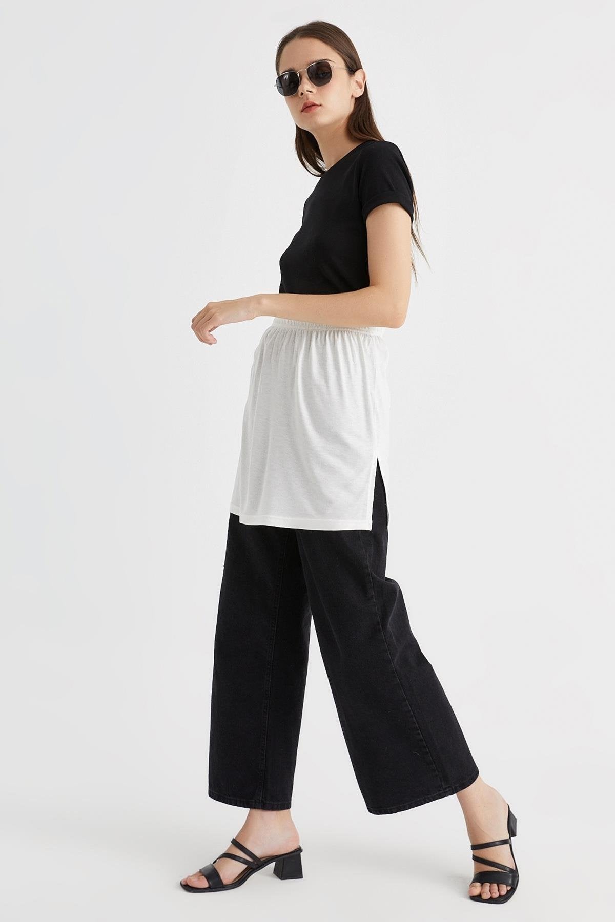 Günlük kullanıma uygun tesettür etek üstü gömlek kombin önerisi